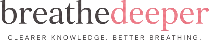 breathedeeper logo, lung health